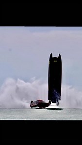 The aftermath of the Mead Family Racing # 5 Factory Stock MTI after the frightening blowover on Day 1 of World Championship competition in Key West, FL. Both throttleman Johnny Tomlinson and driver Caleb Mead were not seriously injured. But duct tape really CAN fix anything! @mfracing_5 @jttntrace @mtiboats @mercuryracing #keywest #meadfamilyracing #ihraoffshoreracingseries | IHRA Offshore Powerboat Series