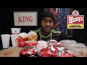 (10,000CALS) The Wendy's Full Menu Eating Challenge!