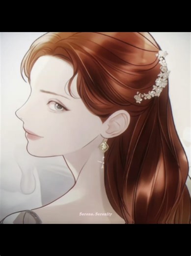 Claudine's Stunning Side Profile in Manhwa Art
