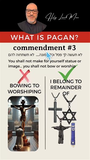 18K views · 141 reactions | How not to anger Elohim? What is pagan? Holy Land Man explains the deeper meaning of Commandment #3 in the Ten Commandments — revealing how the misuse of the Word of God separates truth from pagan ways. #pagan #TenCommandments #WordOfGod #BibleStudy #Faith | Original Bible Foundation & code2GOD | Facebook