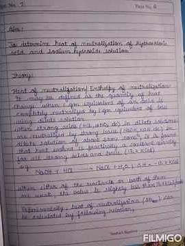 To determine heat of Neutralization of HCl and NaOH solution.