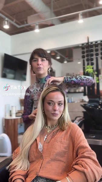 Enhance your natural hair by adding LENGTH VOLUME with @invisiblebeadextensions ✨ #ibe #invisiblebeadextensions #hairextensions #originalflipup #healthyextensions #invisiblebeadmethod @Karissa Wampler 🤯 @Invisible Bead Extensions®