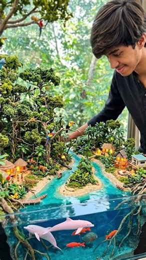 Miniature Forest Project 🌿 | DIY Tiny Nature Scene Build 🌲✨ | Relaxing Model Making#miniature