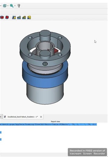 FreeCAD Macro — Cartridge-Style Double Mechanical Seal - Co-Pilot Script.webm
