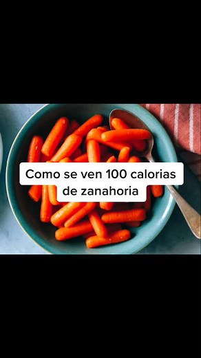 Cómo se ven 100 calorías de zanahoria