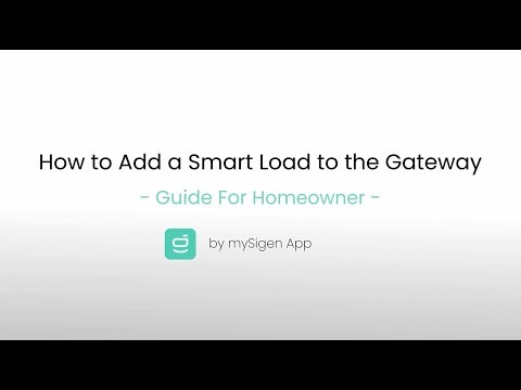 How to add a smart load to the Gateway?