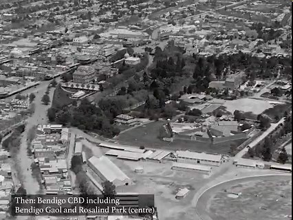 7.1K views · 146 reactions | Check out these amazing aerial images of Bendigo now and then   Credit: Historical views: Charles Daniel Pratt, 1925 – 1940, digital reproductions from original glass plate negatives. Collection State Library of Victoria. Contemporary views: Tex Mackay - Reel Air Imagery, 2017, digital photographs using drone technology | Explore Bendigo | Facebook