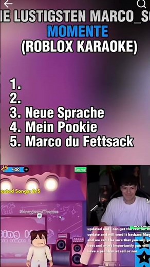 Roblox karaoke #marcoscm #roblox #karaoke