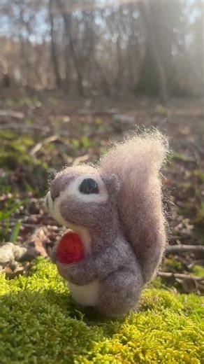 Needle Felting Kit: Grey Squirrel Craft With Video Tutorial - Etsy