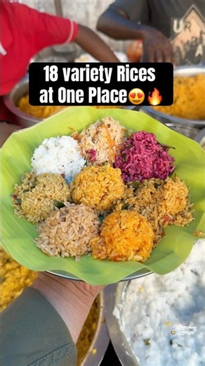 18 Different of Varity Rices at Ambattur😍🔥 Radha Veerappan Sapputtu Kadai👏💥 #chennai #shorts