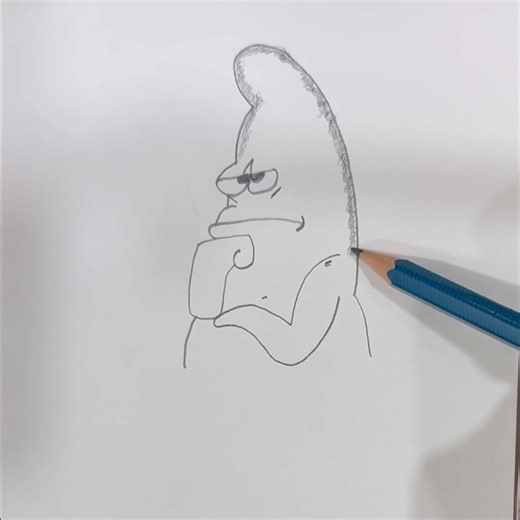 Anger Cartoon Drawing ✏️ Powerful Expression Sketch || Viral Art Short💫 #drawing #gesturedrawing