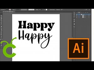 How To Convert Text Into A SVG Cut File for Cricut! | Adobe Illustrator for Crafters Series