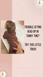 Is your baby trying to use their booty when in tummy time or kicking their legs? Try this out! 🥰 | Little Roos Pediatric Therapy and Infant Wellbeing