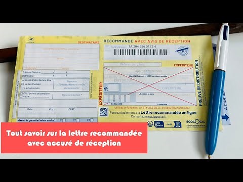 Envoyer une lettre recommandée 📩 avec accusé de réception et coller le bordereau sur l'enveloppe