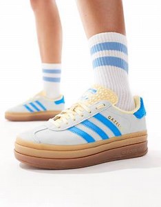 adidas Originals – Gazelle Bold – Niebieskie buty sportowe na platformie | ASOS