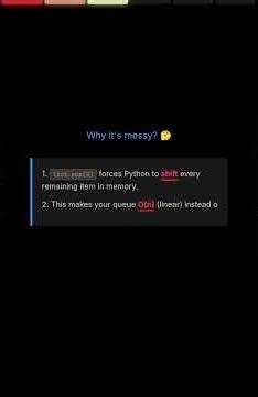 21 STOP Using Lists for Queues 🛑