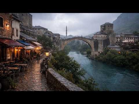 Što te nema, Emina🌧️ | Mostar Rain Sevdah Oriental Guitar Ambience by Stari Most