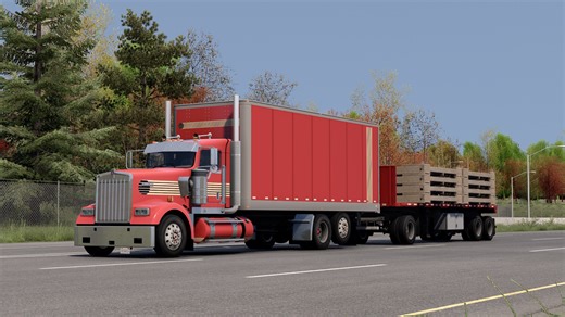 美卡模组：肯沃斯W900 Box底盘