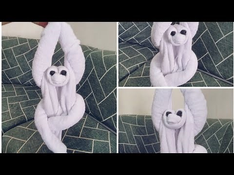 Towel animal - MONKEY | towel folding art