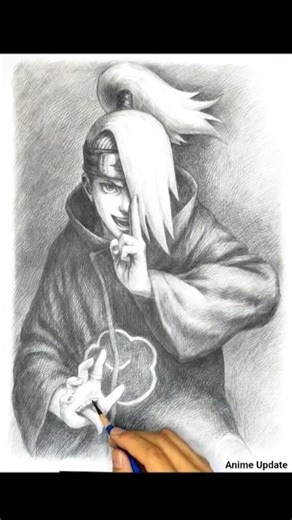 Easy Deidara Drawing in 30 Second #drawing #anime #art #sketch #artist #deidara #naruto #akatsuki