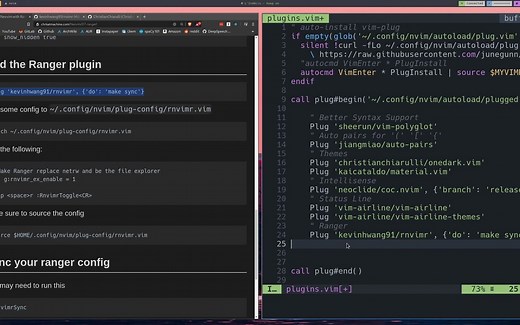 Neovim教程 - 使用 Ranger 浏览文件