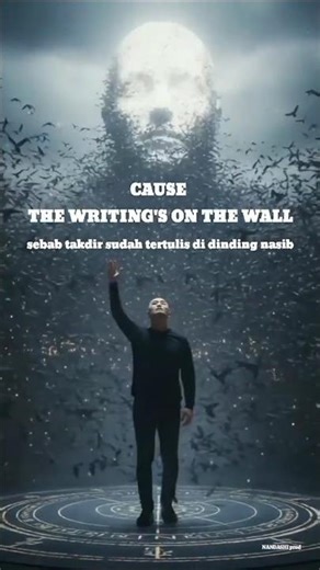 writting's on the wall shorts visual ai MV #aivideo #music