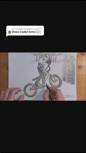 Bike Stunt Drawing Tutorial