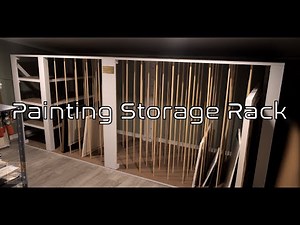 Painting Storage Rack | [0049] #art #adamslab #woodworking