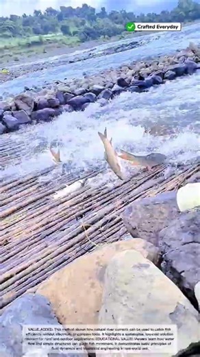 Smart River Fish Trap Using Natural Water Flow #craftedeveryday