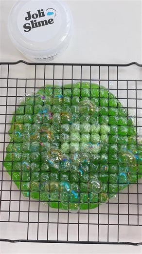 Matcha Gel Clear Slime and Grill Squeeze Experience