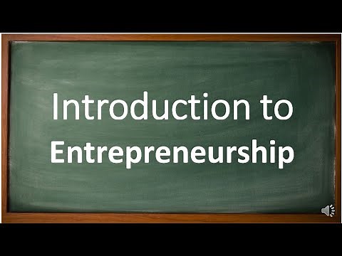 Introduction to Entrepreneurship