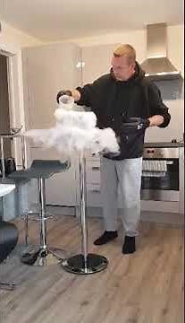 Experiment with dry ice ready for a #genderreveal party