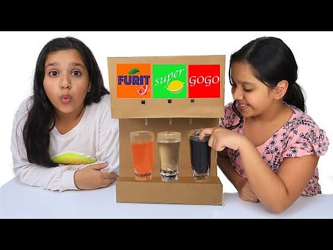 شفا و سوسو فتحوا ماكينة عصيرات !Shfa new Funny stories about Toys for children