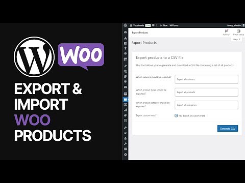 How To Export & Import WooCommerce WordPress Plugin Products? 🛒