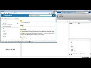 MATLAB - Using the Help Menus