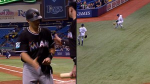 Realmuto saca doble impulsor y anota