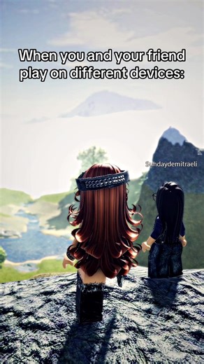 When you and your friend play on different devices: || #roblox #robloxedit #edit #viral #ttd3