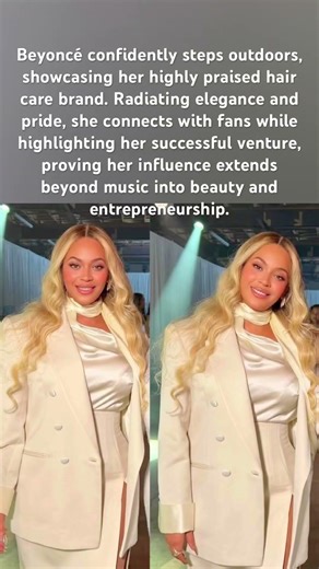 Beyoncé Shines While Promoting Her Hair Care Line