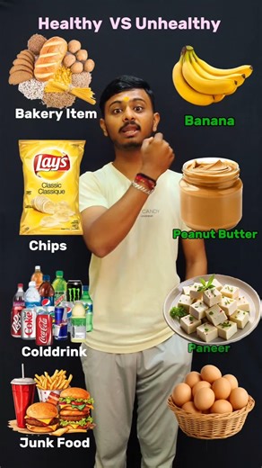 Healthy vs unhealthy weight gain food
