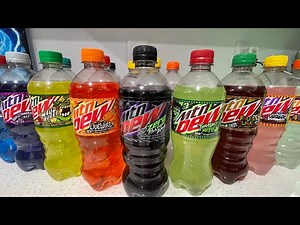 My Mountain Dew Collection With Current and Discontinued Flavors!