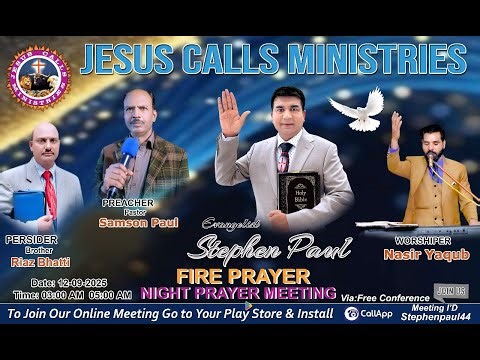 Jesus Calls Ministry (Live Evening Meeting 13-September-2025) Norway Oslo