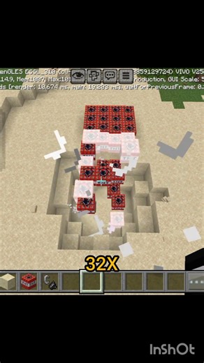 2X TNT😨 #remix #funk #minecraft