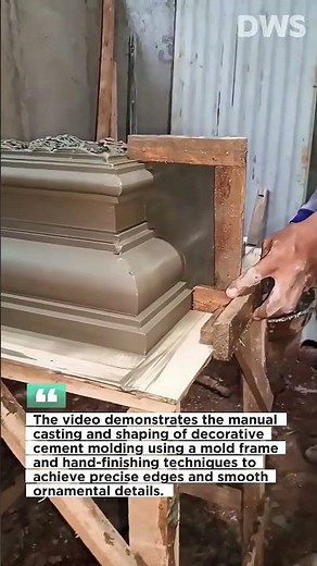 Decorative Cement Molding Process | Precision Casting and Finishing Technique