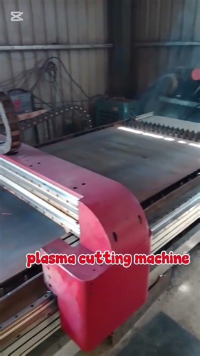 A plasma machine is used for cutting plates of different sizes and thickness. #welding #work