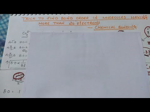 2 Best Chemical bonding tricks to find bond order in molecules greater than 20 electrons