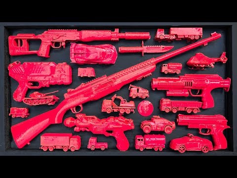 Membersihkan Nerf Shotgun, Assault Rifle, AK47, Sniper Rifle, Glock Pistol, M16, nerf speed EPS 535