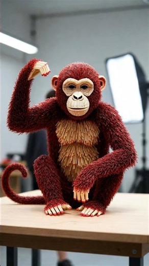 Giant Monkey Effigy Burning Video | Traditional Festival Scene #viral #foryou #reels