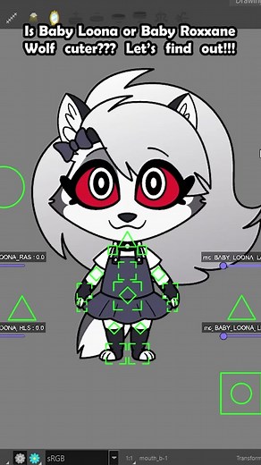 Baby Loona and Roxxane Wolf Animation Showdown