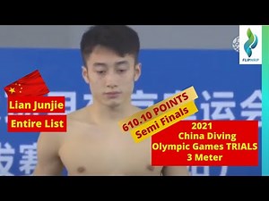 2021 Lian Junjie - Men 10 Meter China Olympic Games Diving Trials - Semi Finals 练俊杰