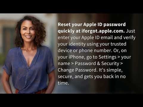 How Can You Quickly Reset Your Apple ID Password?